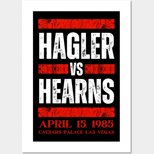 Hagler Vs Hearns Vintage Wall Art by FullOnNostalgia